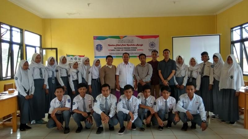SMK Muhammadyah Beltim dan FH UBB Bersama Cetak Pelajar Anti Kenakalan Remaja
